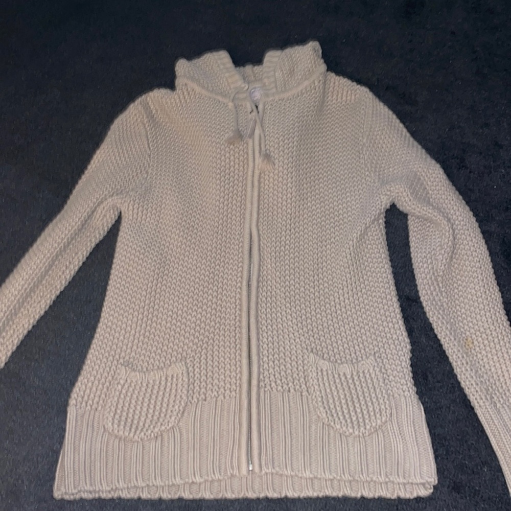 Old navy zip up hoodie jacket like new brown size L